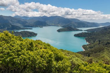 Kraliçe Charlotte ses Marlborough geliyor havadan görünümü