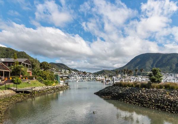 Picton Marina Marlborough Sounds Isla Sur Nueva Zelanda — Foto de Stock