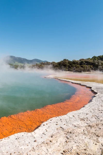 Piscine Champagne Waiotapu Zone Thermale Près Rotorua Nouvelle Zélande — Photo