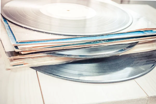 Vinyl record collection — Stock Photo, Image