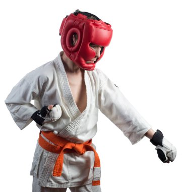 Karate, dövüş sanatları, genç bir adam esiyor, dövüş sanatları