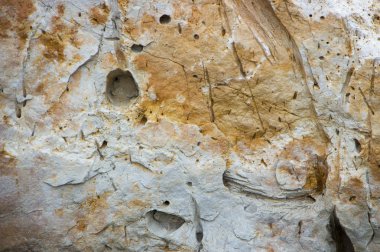 Tüf vulcanic bir kaya türü. yakın çekim arka plan dokusu