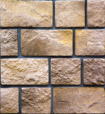 Dekoratif tuğla şeklinde beton duvar karoları