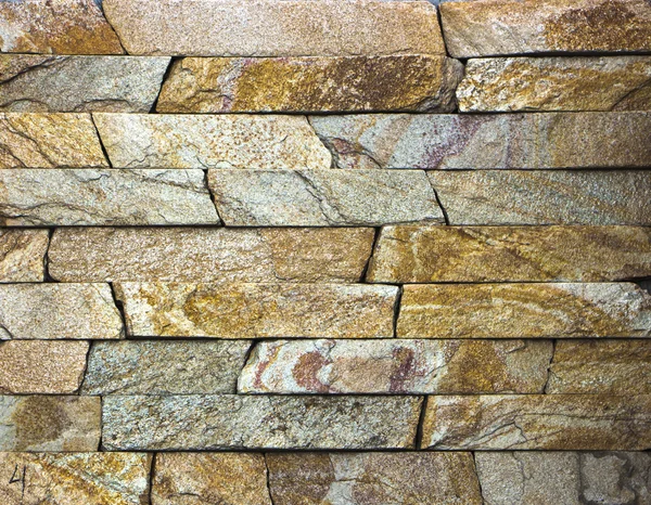 Yellow cladding slate, stone, granite, travertine, texture — Stock Photo, Image