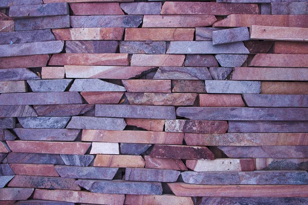 Red cladding slate, stone, granite, travertine, — Stockfoto