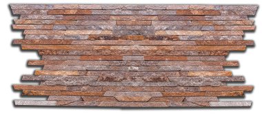 Beyaz bir arka plan üzerinde doğal taş soyut örnek