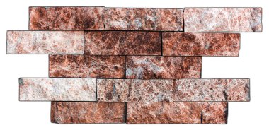 Doğal yapı dekoratif taş üzerine beyaz bir arka plan örneği