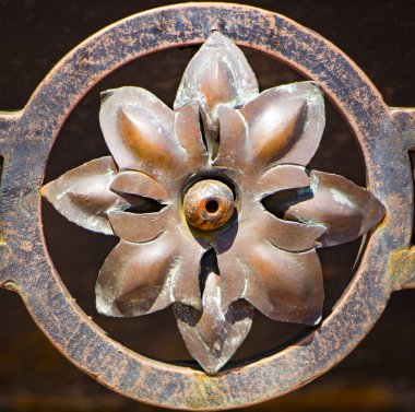 sahte öğesi, vintage çit Close-Up
