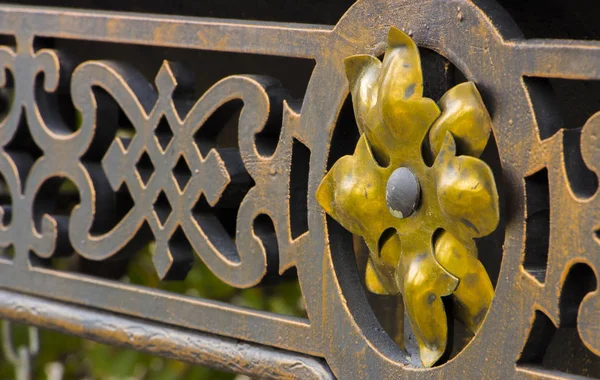Sahte öğesi, vintage çit Close-Up — Stok fotoğraf