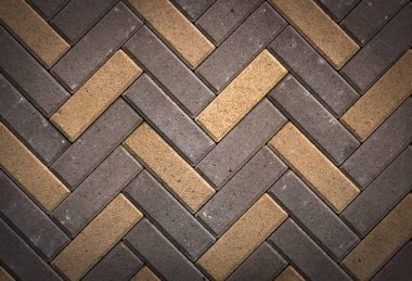 Parça döşeme için beton parke döşeme örneği