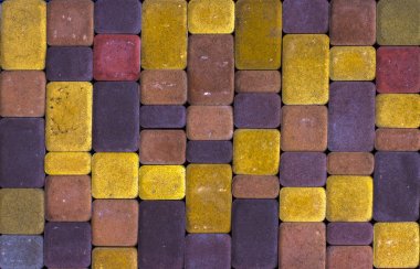 Parça döşeme için beton parke döşeme örneği