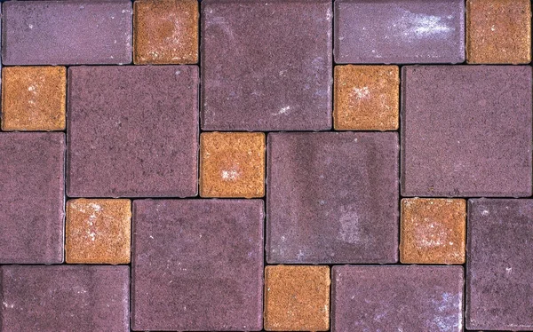 Зразок бетонної тротуарної плитки для укладання доріжок — стокове фото