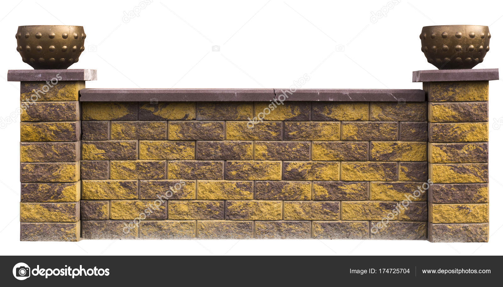 Exhibition Fence Sample From Decorative Concrete Blocks Stock