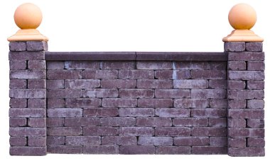 Sergi çit örnek dekoratif beton bloklarla