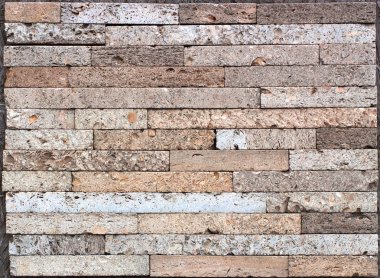 Taş doku duvar, karşılıklı taş Traverten fayans