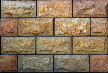 Taş doku duvar, karşılıklı taş Traverten fayans