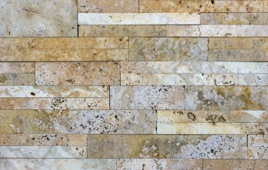 Taş doku duvar, karşılıklı taş Traverten fayans