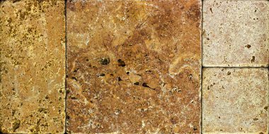 Taş doku duvar, karşılıklı taş Traverten fayans