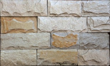 Taş doku duvar, karşılıklı taş Traverten fayans