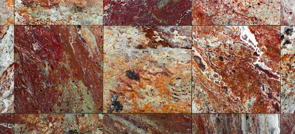 石の壁のテクスチャ、トラバーチン タイルの表面仕上げの石 — ストック写真