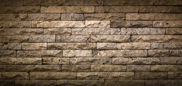 Kamenná zeď textury, travertin dlaždice protilehlé kámen — Stock fotografie
