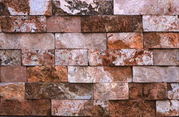 Taş doku duvar, karşılıklı taş Traverten fayans