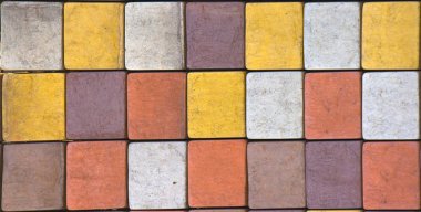 Parça döşeme için beton parke döşeme örneği