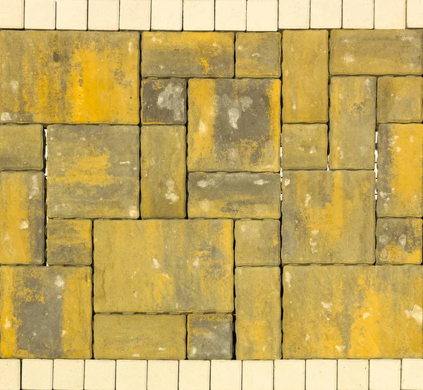 Vzorek z betonové dlažební desky pro pokládání stopy — Stock fotografie