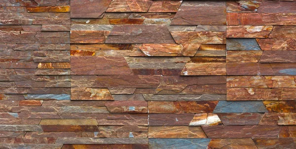 Rosso ardesia pietra muro sfondo Texture — Foto Stock