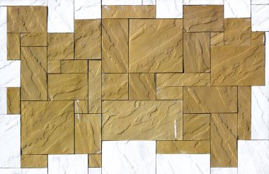 Modern Multi renk taş, kayrak Traverten kumtaşı arka planı için kullanılan duvar