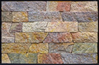 Modern Multi renk taş, kayrak Traverten kumtaşı arka planı için kullanılan duvar