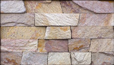 Arka plan için kullanılan Modern Çoklu Renkli Taş Duvar