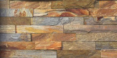 Modern Multi renk taş, kayrak Traverten kumtaşı arka planı için kullanılan duvar