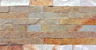 Arka plan için kullanılan Modern Çoklu Renkli Taş Duvar