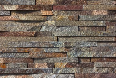 Arka plan için kullanılan Modern Çoklu Renkli Taş Duvar