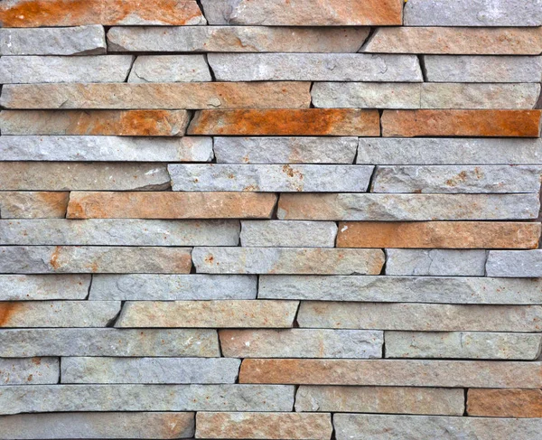 Σύγχρονο Multi χρώμα πέτρας, πλακών τραβερτίνη αμμόπετρα τοίχος που χρησιμοποιείται για το φόντο — Φωτογραφία Αρχείου