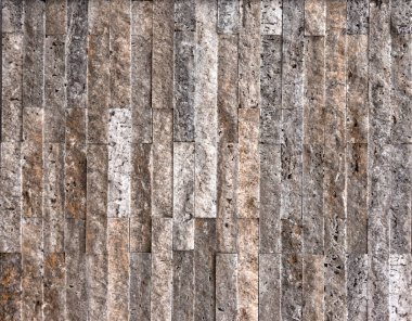 Taş doku, karşı karşıya Traverten fayans duvar