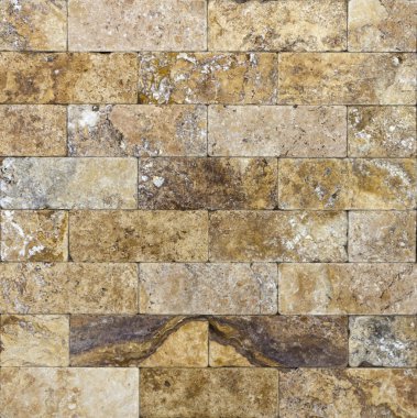 Taş doku, karşı karşıya Traverten fayans duvar