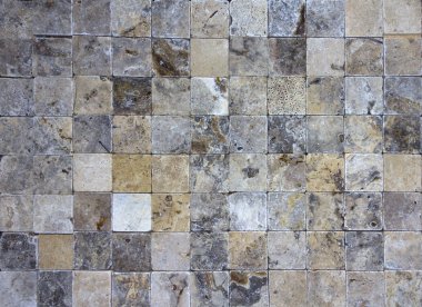 Taş doku, karşı karşıya Traverten fayans duvar