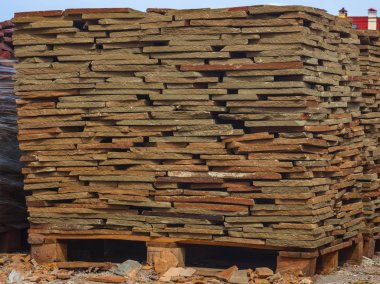 Dekoratif taş bir palet oluşturmak için reklam kullanılabilir