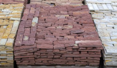 Dekoratif taş bir palet oluşturmak için reklam kullanılabilir