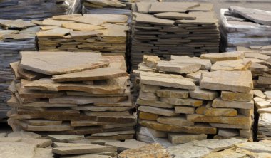 Dekoratif taş bir palet oluşturmak için reklam kullanılabilir