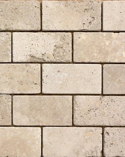 Taş doku, karşı karşıya Traverten fayans duvar