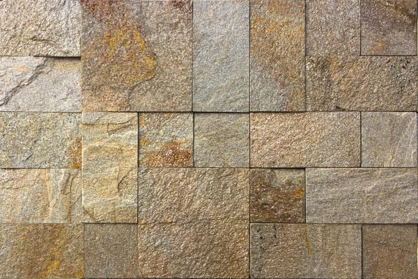 Textura de pared de piedra, azulejos travertino frente — Foto de Stock