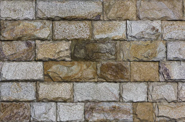 Kőfal textúra, travertin csempe szemben — Stock Fotó