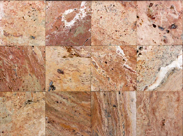 Taş doku, karşı karşıya Traverten fayans duvar