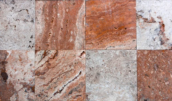 Taş doku, karşı karşıya Traverten fayans duvar