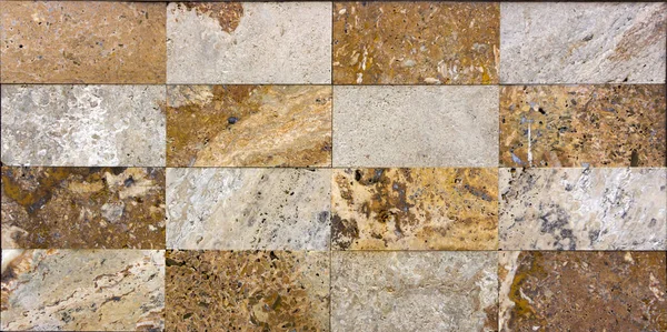 Taş doku, karşı karşıya Traverten fayans duvar