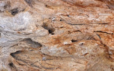 Gri granit dokulu ve blok artalanları