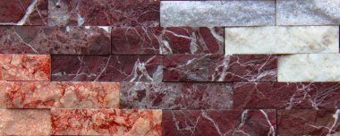 Mermer doku dekoratif tuğla, kiremit doğal taş duvar. Besin maddeler ve içecekler.